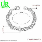 925 Silver O-Shape Bracelet Wedding Engagement Party Jewelry