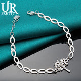 925 Silver Tree Chain Bracelet Wedding Party Jewelry