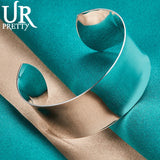 925 Silver Open Adjustable Bangle for Women Wedding