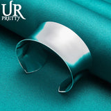 925 Silver Open Adjustable Bangle for Women Wedding