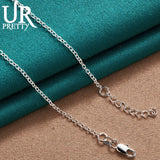 925 Sterling Silver Heart Stethoscope Necklace 18 Inch Chain