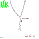 925 Silver Starfish Snake Necklace 18 in Chain Wedding Charm Jewelry