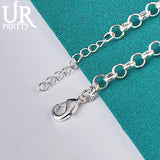 925 Silver Sun Flower Chain Bracelet Wedding Engagement Party Charm Jewelry