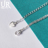 925 Silver 3 Butterflies Chain Bracelet Women Wedding Engagement Party Charm