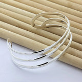 925 Silver Triple Line Bangle for Women