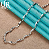 925 Silver Water Drop Necklace Wedding Jewelry Gift