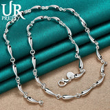 925 Silver Water Drop Necklace Wedding Jewelry Gift