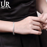 925 Silver Unisex 5MM Snake Chain Bracelet w/ Lobster Clasp