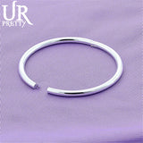 925 Sterling Silver Bangle for Women Charm Jewelry
