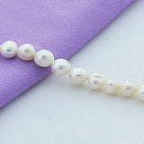 8mm Pearl Bracelet 925 Silver Buckle Woman Wedding Charm Jewelry