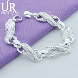 925 Silver Chinese Dragon Chain Bracelet for Men Jewelry Gift