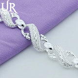 925 Silver Chinese Dragon Chain Bracelet for Men Jewelry Gift