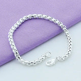 925 Sterling Silver Chain Bracelet All-Match Wedding Party Charm Jewelry