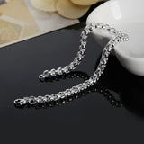 925 Silver Chain Bracelet Men Women Wedding Party Engagement
