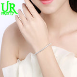 925 Silver 3mm Snake Chain Bracelet For Woman Charm Wedding Jewelry