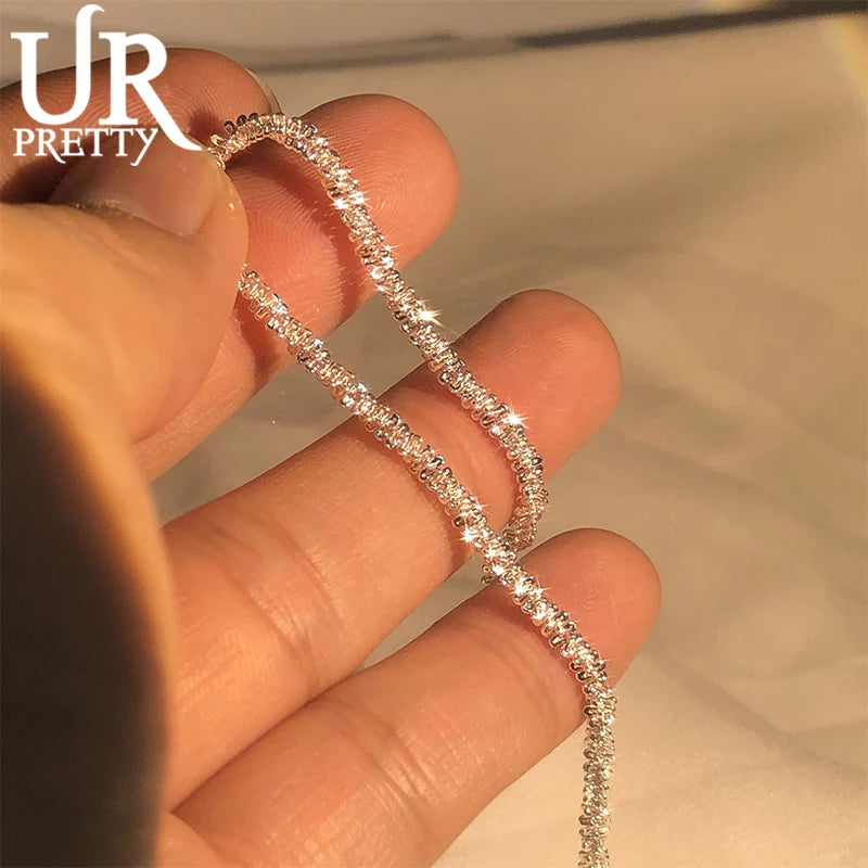 925 Sterling Silver 1.5mm Bracelet For Women - Water Jewelry Gift