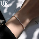925 Sterling Silver 1.5mm Bracelet For Women - Water Jewelry Gift