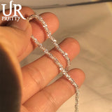 925 Sterling Silver 1.5mm Bracelet For Women - Water Jewelry Gift