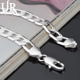 925 Silver Bracelet Sideways Silver Bracelet 6MM8MM10MM12MM