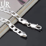 925 Silver Bracelet Sideways Silver Bracelet 6MM8MM10MM12MM
