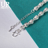 925 Silver Devil Fruit Chain Bracelet for Men Women