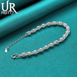 925 Silver Devil Fruit Chain Bracelet for Men Women