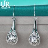 925 Silver Water Drop Earring Wedding Jewelry Gift