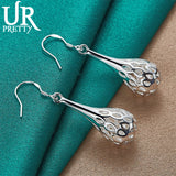 925 Silver Water Drop Earring Wedding Jewelry Gift