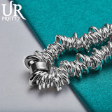 925 Silver Multi-Ring Chain Bracelet for Wedding