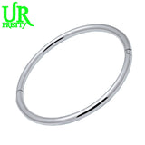 925 Sterling Silver Bangle Smooth Solid Female Charm Jewelry