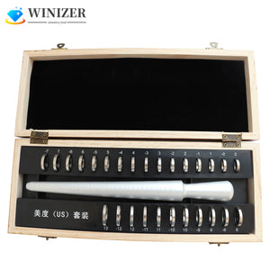 Ring Sizer Set Metal Ring Mandrel Steel Ring Gauge Kit Jewelry Making Tool