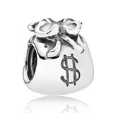 USD Money Bag Love Heart My Wife Lucky Cat Charm