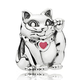 USD Money Bag Love Heart My Wife Lucky Cat Charm