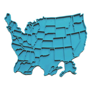 US Map Epoxy Resin Mold Serving Plate Tray Silicone Mould DIY Craft
