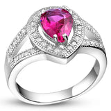 Green Micro Pave Anniversary Ring for Women