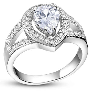 Green Micro Pave Anniversary Ring for Women