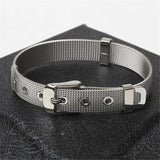 5% off Punk Men Jewelry Stainless Steel Adjustable Bracelet