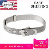 5% off Punk Men Jewelry Stainless Steel Adjustable Bracelet