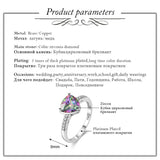 Green Cubic Zirconia Triangle Ring for Women