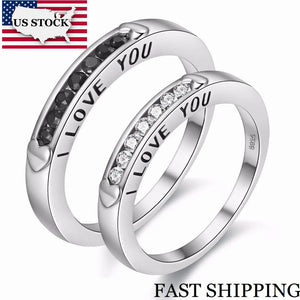Silver Paired Wedding Rings for Men and Women