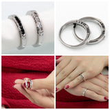 Silver Paired Wedding Rings for Men and Women
