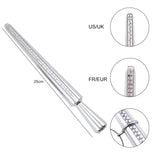 US Ring Sizer Tool Set Aluminum Ring Mandrel With Finger Gauges