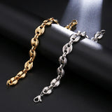 7MM 9MM Stainless Steel Rope Link Chain Necklaces