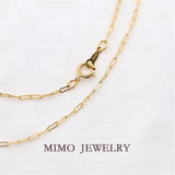 14K Filled cloud chain necklace clavicle chain