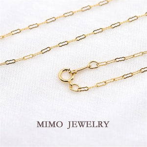 14K Filled cloud chain necklace clavicle chain