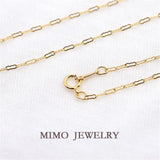 14K Filled cloud chain necklace clavicle chain