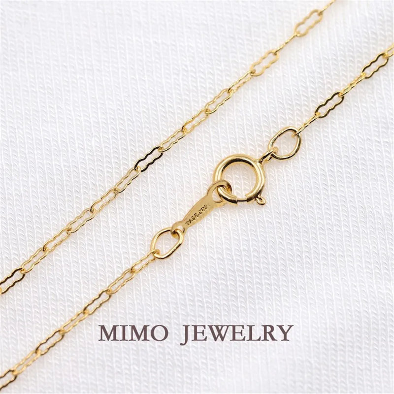 14K Filled cloud chain necklace clavicle chain