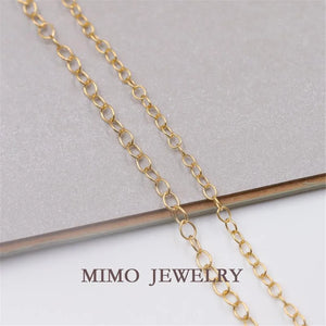 14K Filled Extension Chain Gilt Layer Bright DIY Material