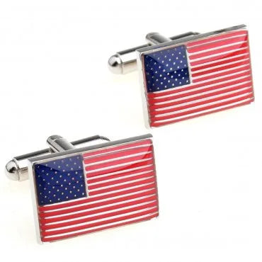 American Flag Cufflink Cuff Link 4 Pairs