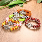Sports Snap Button Bangle Bracelet Charm Jewelry for Men Women